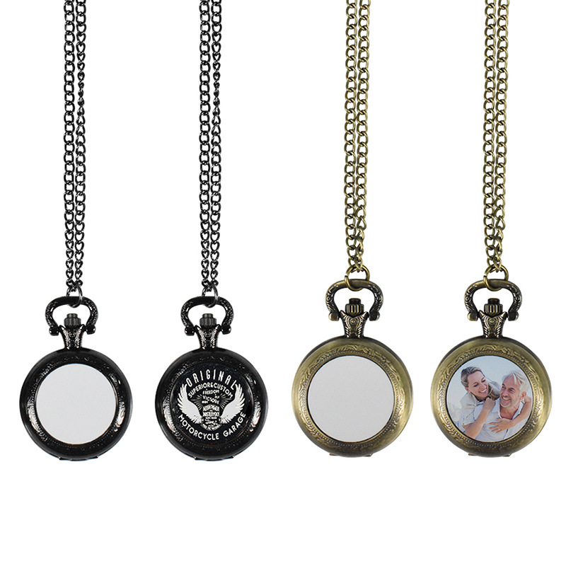 Vintage Watch Crystal - Collier pendentif montre de poche vintage