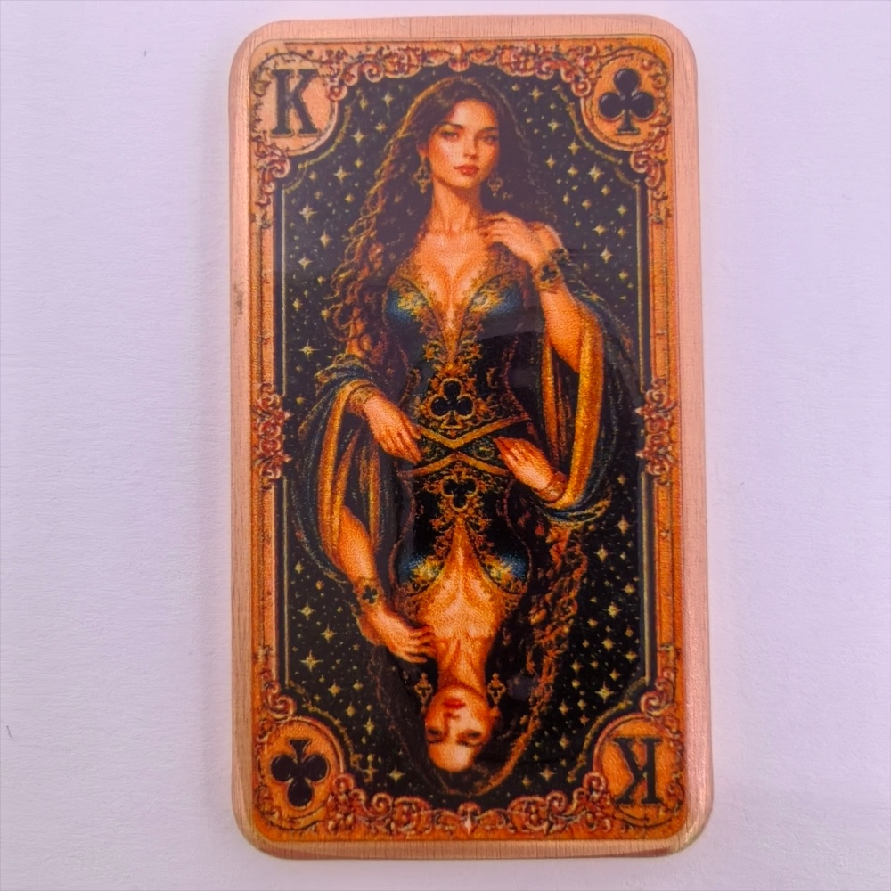 Vintage Collectible Playing Cards - Barre de cuivre fin .999 de