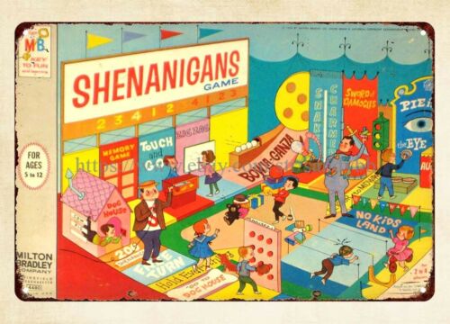Panneau en métal vintage Shena - Vintage Collectible Board Games avis et prix