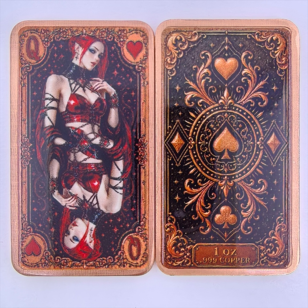 Barre de cuivre fin .999 de 1  - Vintage Collectible Playing Cards avis et prix