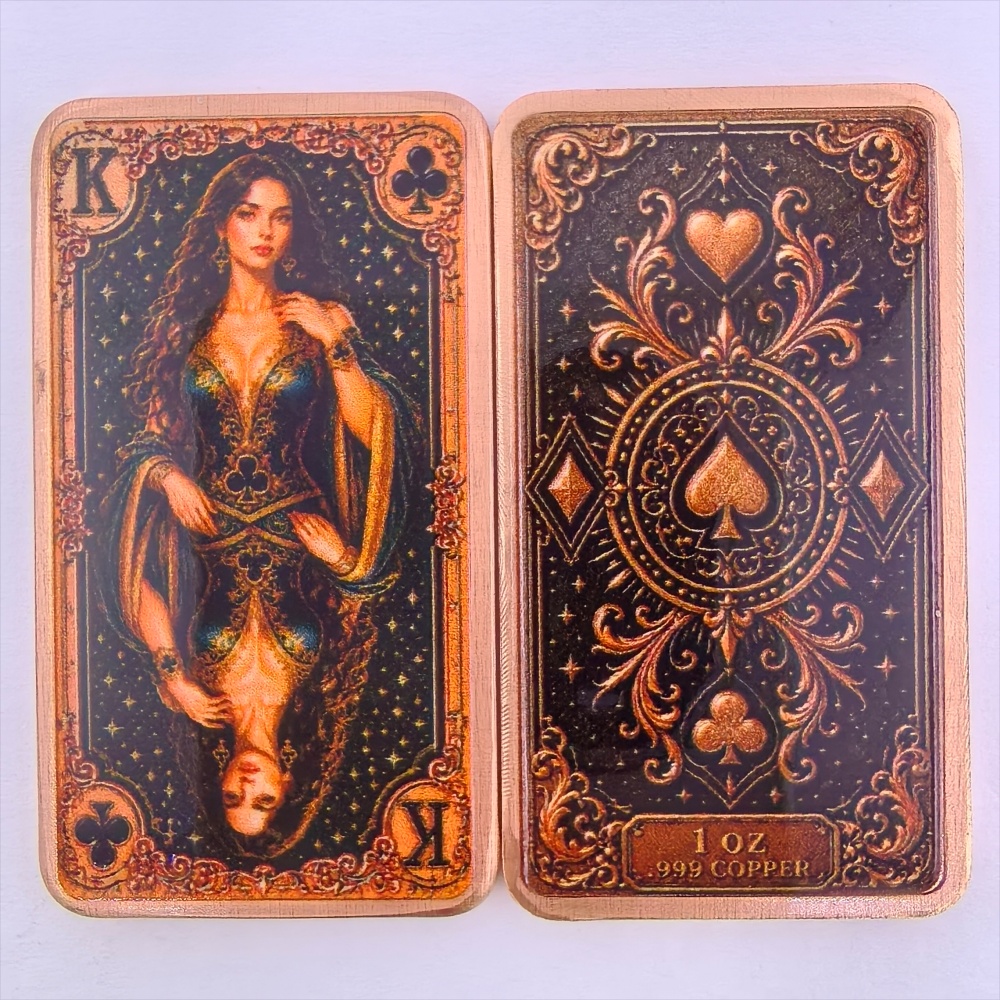 Barre de cuivre fin .999 de 1  - Vintage Collectible Playing Cards avis et prix