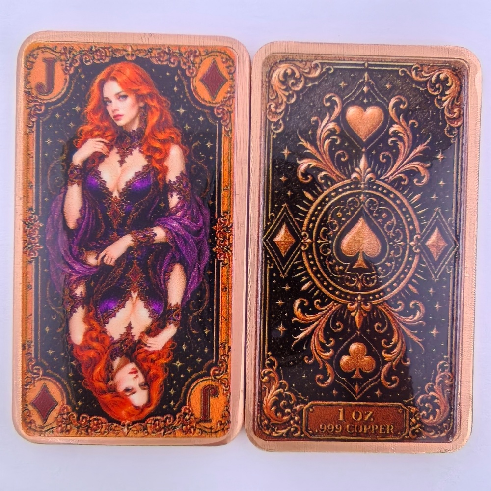 Barre de cuivre fine .999 de 1 - Vintage Collectible Playing Cards avis et prix
